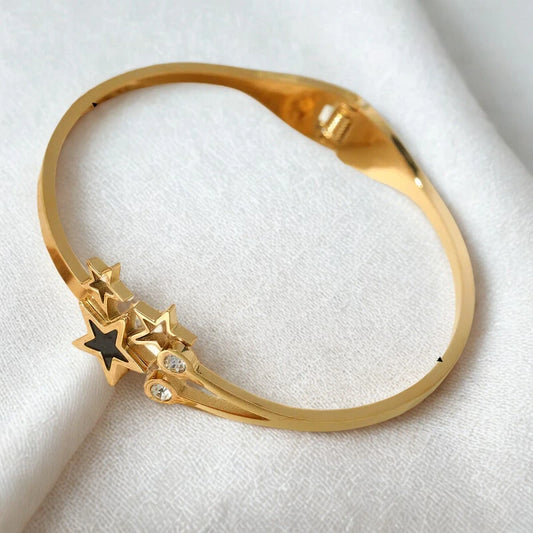 Celestial Star Charm Bangle