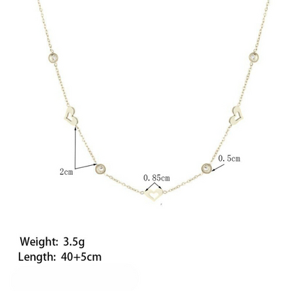 Charm of Hearts Necklace