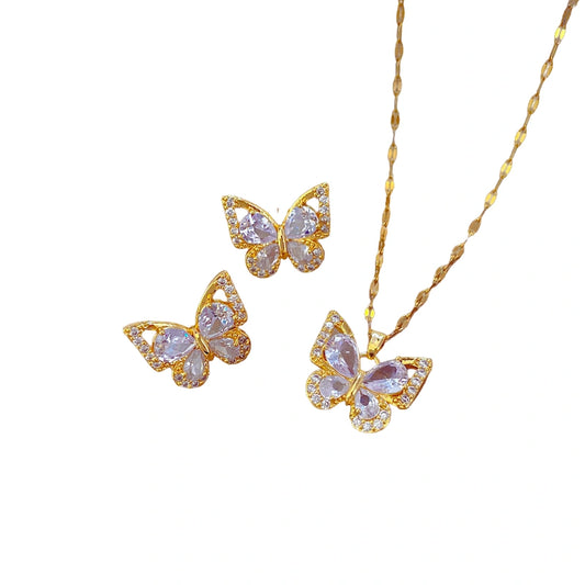 Crystal Butterfly Set