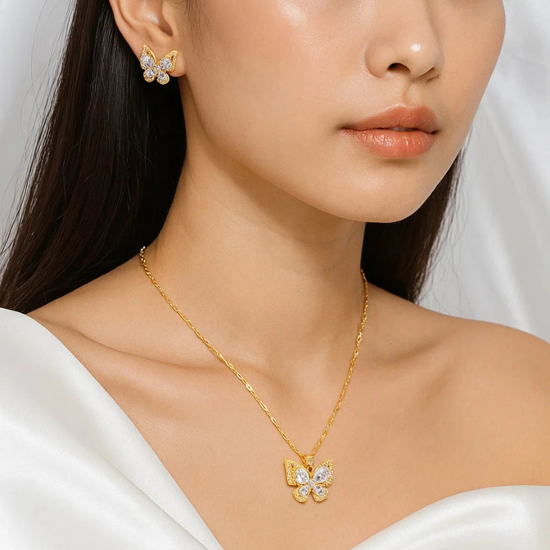 Crystal Butterfly Set