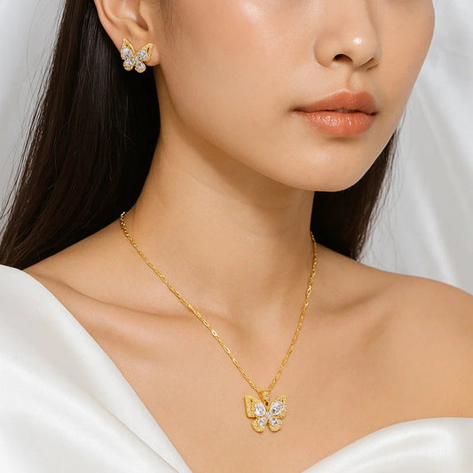 Crystal Butterfly Set