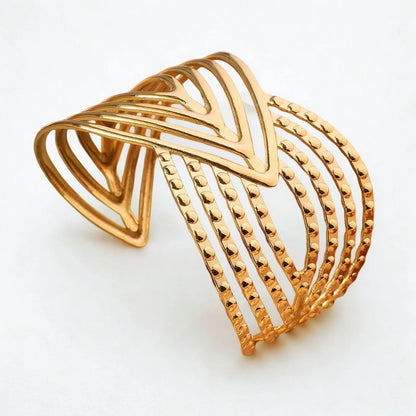 Golden Cascade Cuff