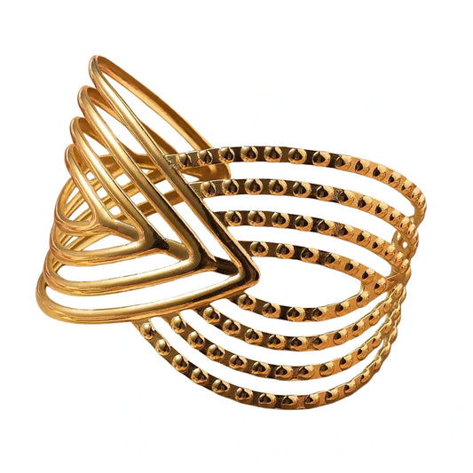 Golden Cascade Cuff