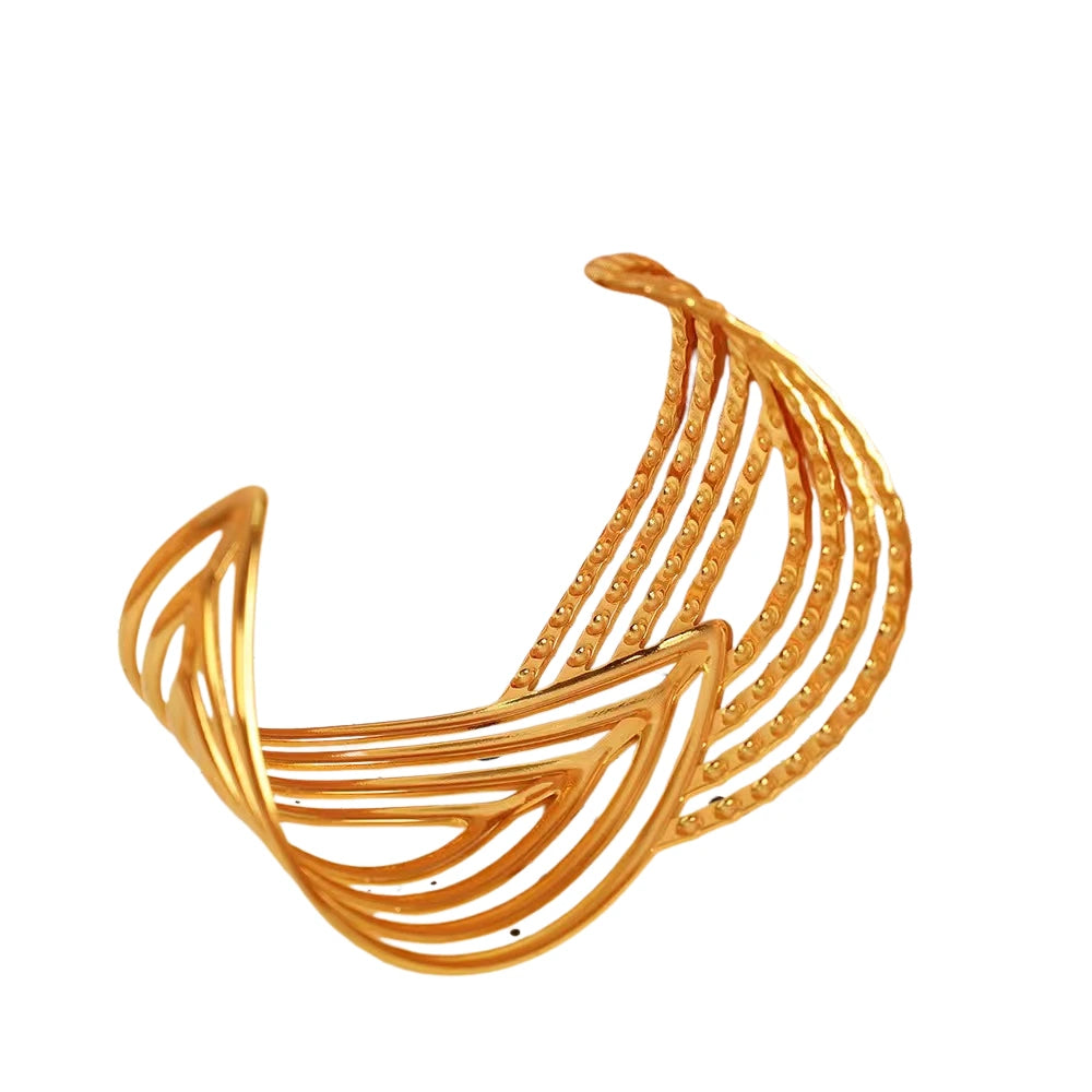 Golden Cascade Cuff