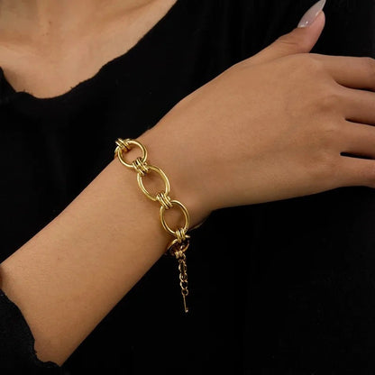 Golden Fusion Link Bracelet