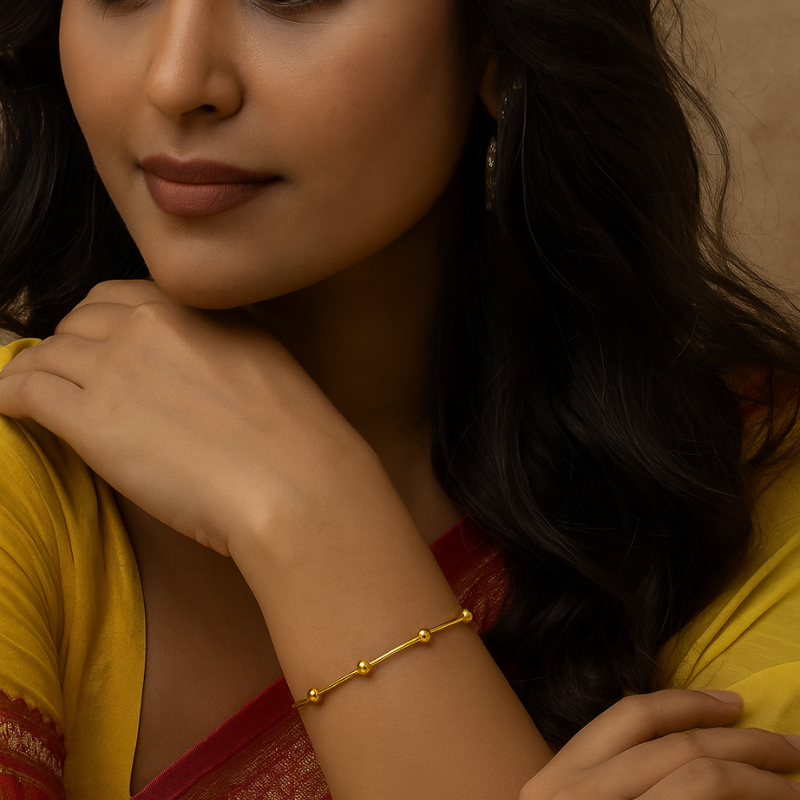 Golden Orbit Bangle