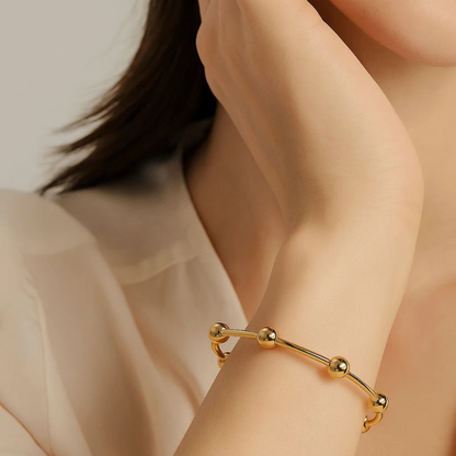 Golden Orbit Bangle