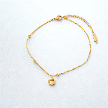 Golden Serenity Anklet
