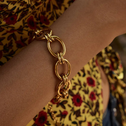 Golden Fusion Link Bracelet