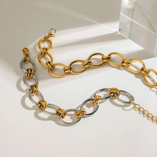 Golden Fusion Link Bracelet