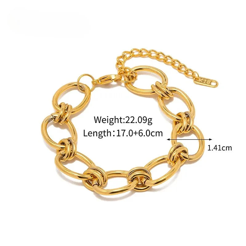 Golden Fusion Link Bracelet