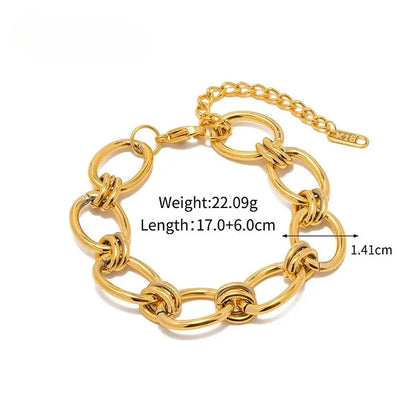 Golden Fusion Link Bracelet