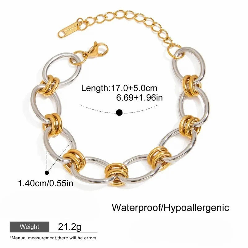 Golden Fusion Link Bracelet