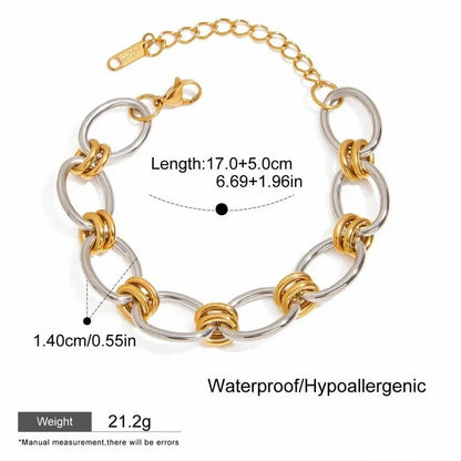 Golden Fusion Link Bracelet