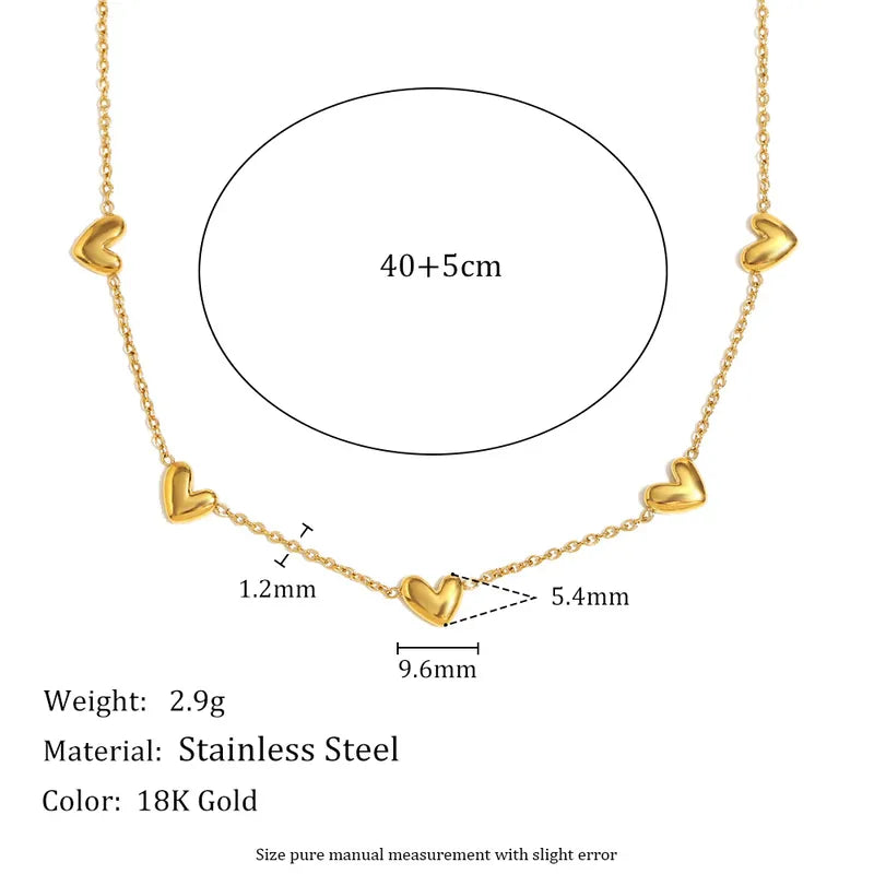 Golden Heartstrings Necklace