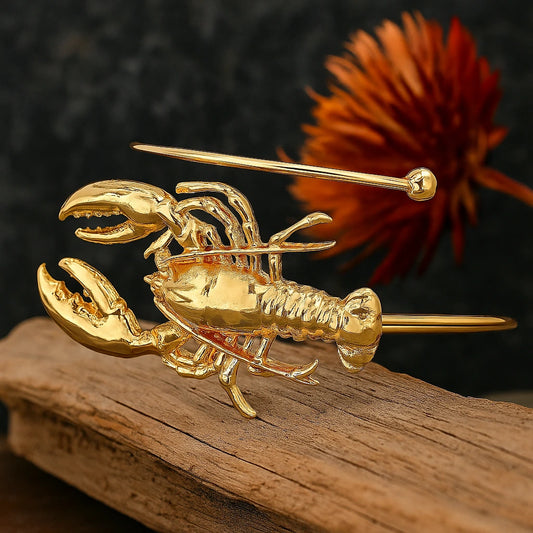 Golden Lobster Arm Ring