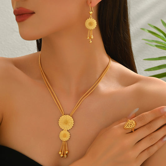 Vintage Style Anti-Tarnish Women's Necklace Set