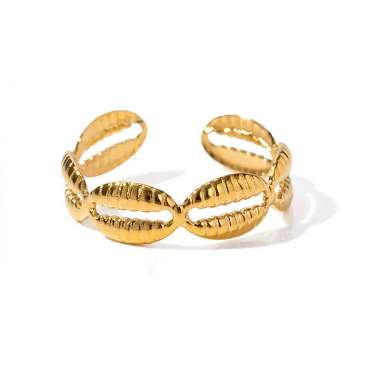 Ocean Gleam Shell Ring