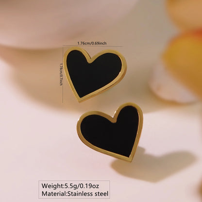 Noir Romance Heart Necklace Set
