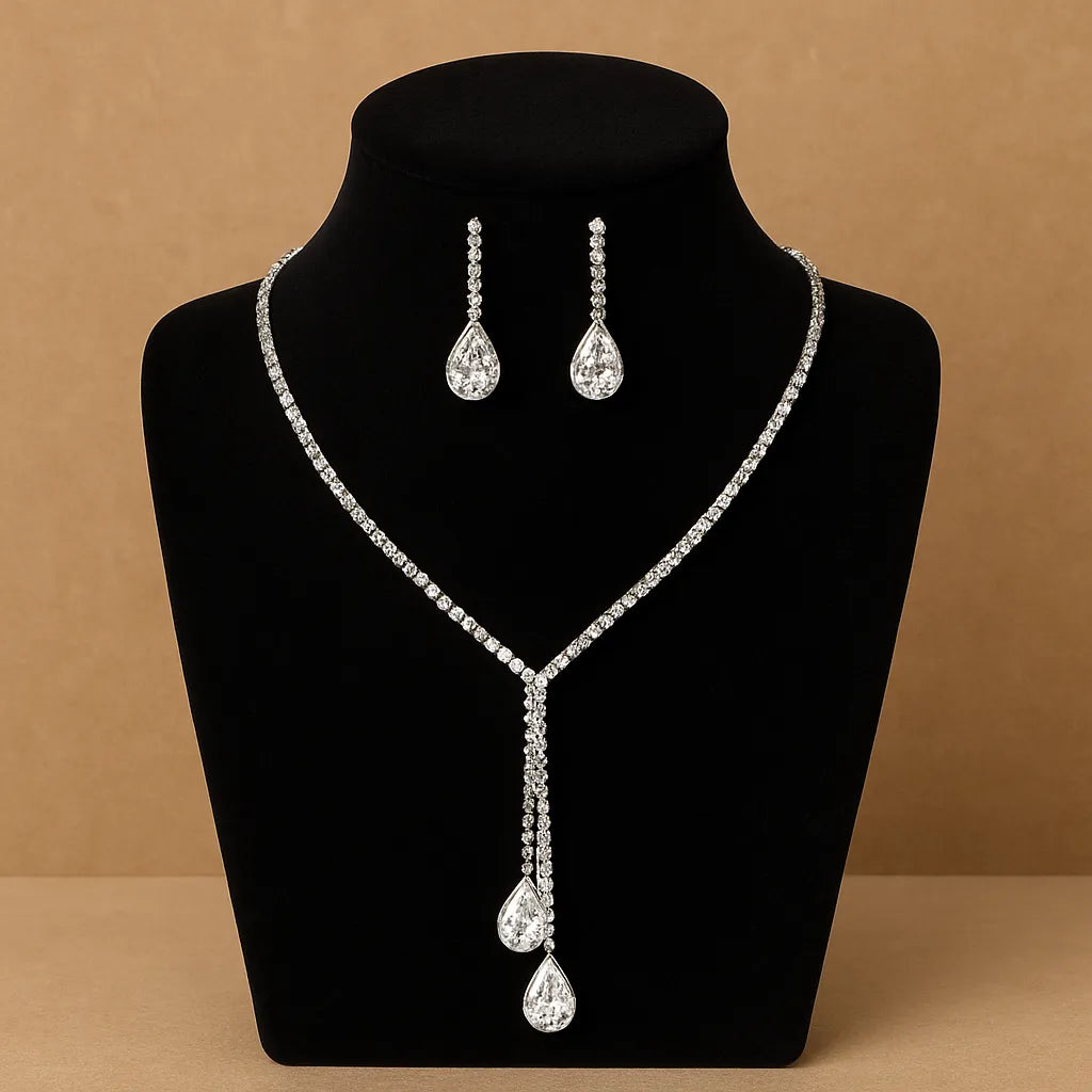 Celestia Necklace Earrings Set