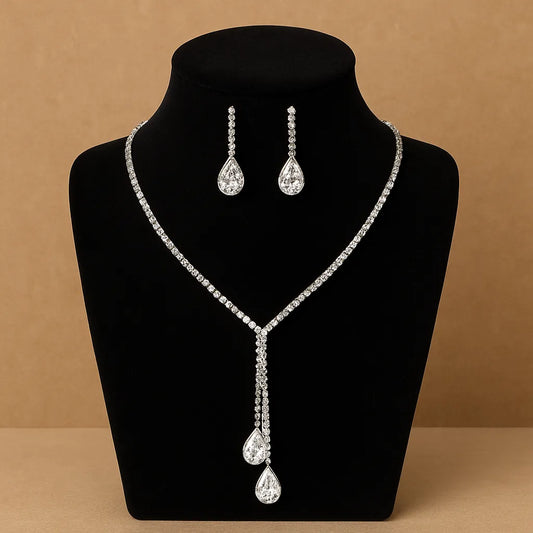 Celestia Necklace Earrings Set