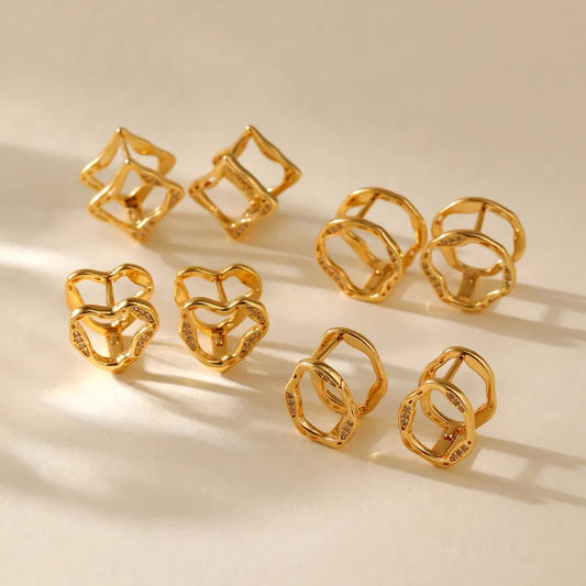 Auréa Heart, Square, Oval & Circle Hoops