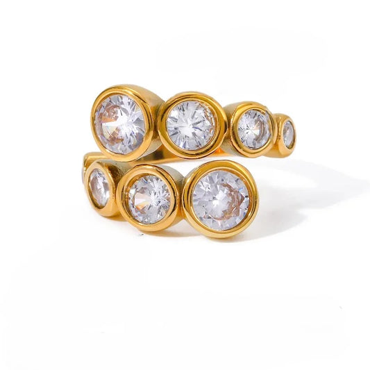 Crossover Shine Adjustable Ring