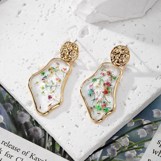Floral Essence Drop Earrings
