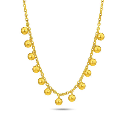 Golden Beaded Necklace