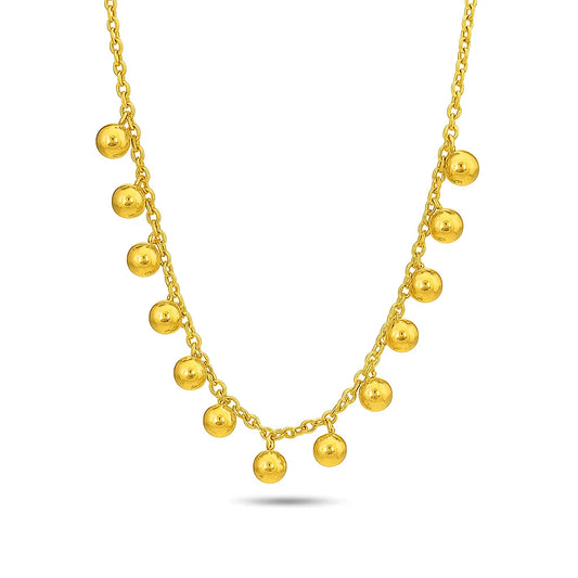 Golden Beaded Necklace