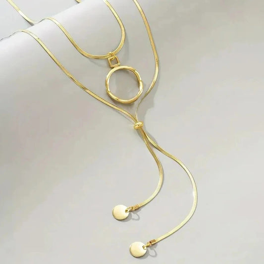Rose Gold Y-Drop Necklace