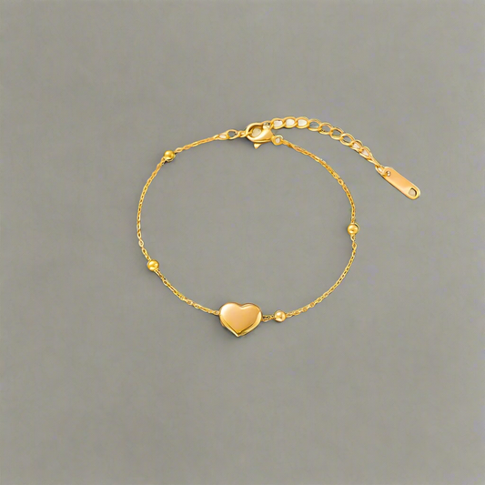 Heart Beaded Anklet
