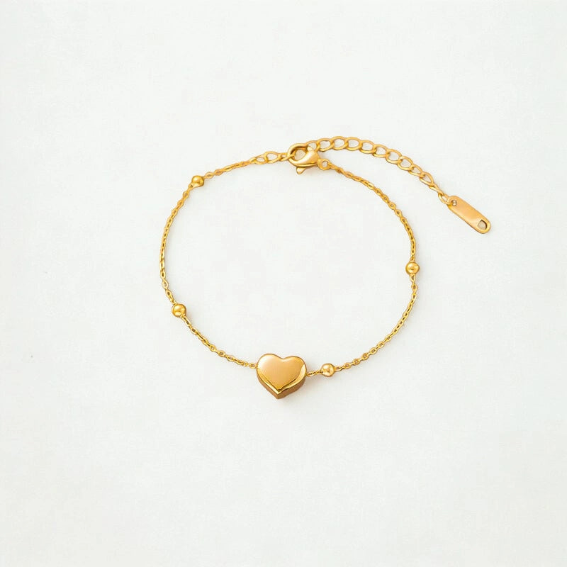 Heart Beaded Anklet