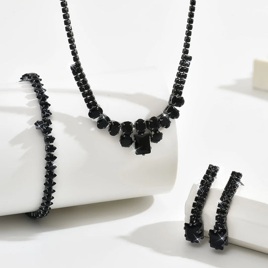 Midnight Necklace Bracelet Earring Set