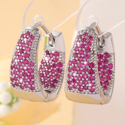 Radiant Arch Hoop Earrings