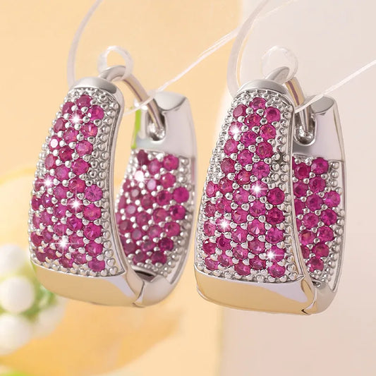 Radiant Arch Hoop Earrings