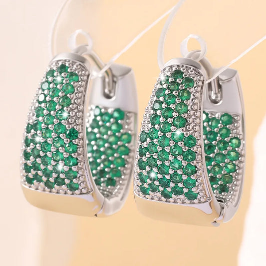 Radiant Arch Hoop Earrings