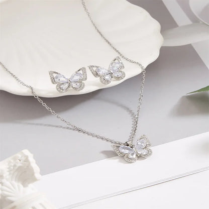 Sparkling Butterfly Jewellery Set