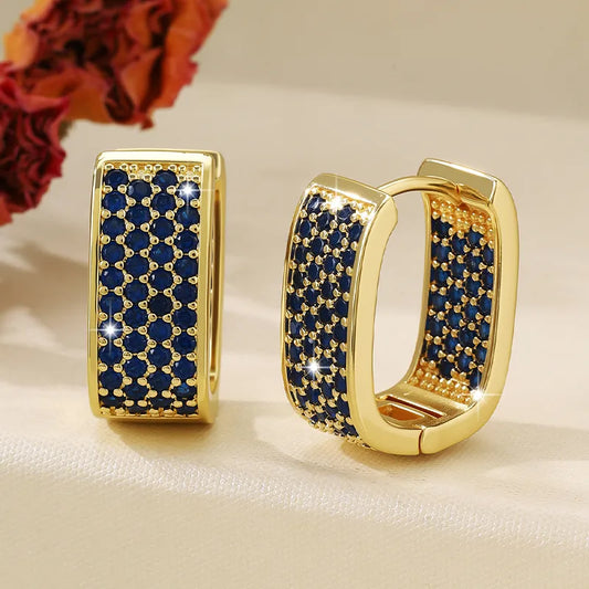 Sparkling Embrace Hoop Earrings
