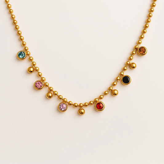 Spectrum Beaded Necklace