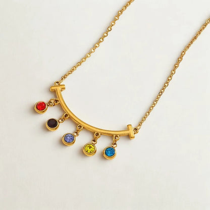 Spectrum Charm Necklace