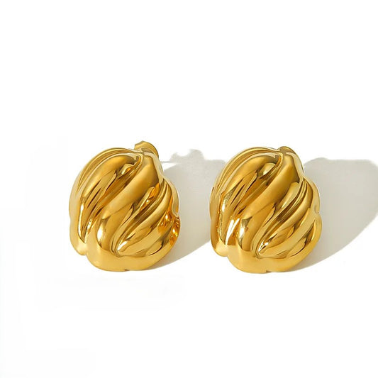 Twisted Dome Ear Studs