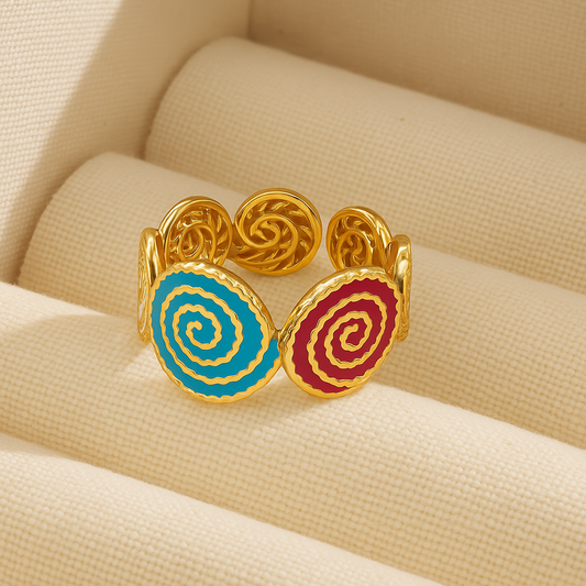 Multicolor Swirl Ring
