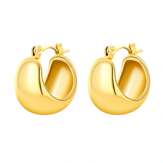 Elegant Solid Hoops