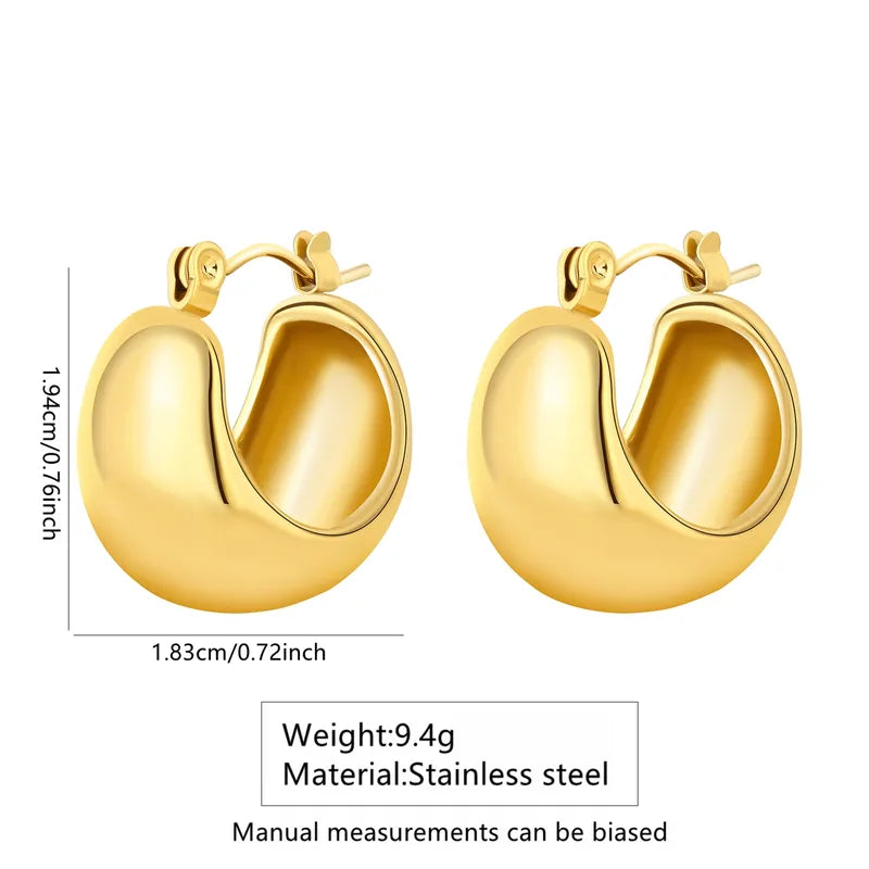 Elegant Solid Hoops