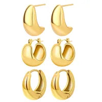 Elegant Solid Hoops