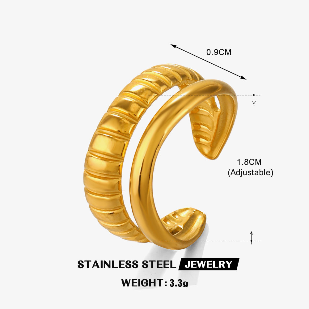 Adjustable  Plated Ring