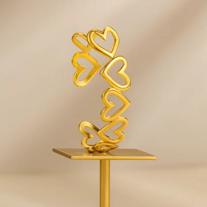 Connected Heart Cuff Bracelet