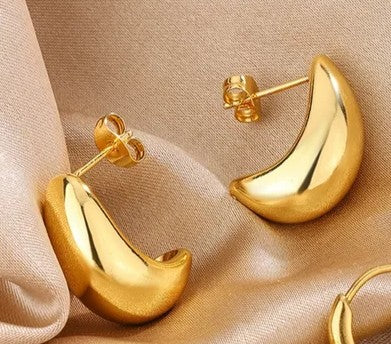 Crescent Shaped Hoops