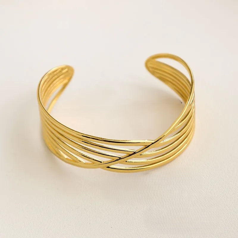 Crisscross 1 Adjustable Cuff Bangle
